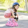 VEZLOPUS Inline Skates with Dragon-Wings-Cloak Pink, 4 Sizes Adjustable Inline