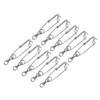 10 Set 3.8 X 150mm Fishing Snap Swivel 304 Stainless