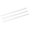 sourcing map 3Pcs Clear Rigid Acrylic Pipe, 6mm(0.24") ID x