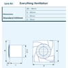 Low Profile Axial Bathroom Extractor Fan | Wall or Ceiling