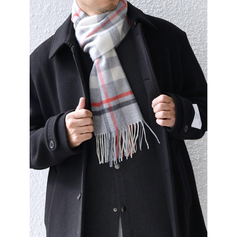 SHIPS ANY 718380066 SURPLUS YARN W/C CHK MUFF, Off White2