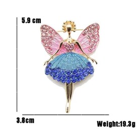 JJiaoLinin Brooches for Ladies,Created Crystal Fancy Vintage Style Brooch Pin Colorful Butterfly Brooch Pins Elegant Rhinestone Brooches Fashion Brooch for Women Girls Birthday Gift Wedding Party