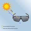 Alpina Unisex Adult Turbo HR Sports Glasses Matte Black One