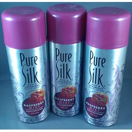 Pure Silk Moisturizing Shave Cream for Women, Raspberry Mist with Aloe, 5 fl oz 142g (3 Pack)