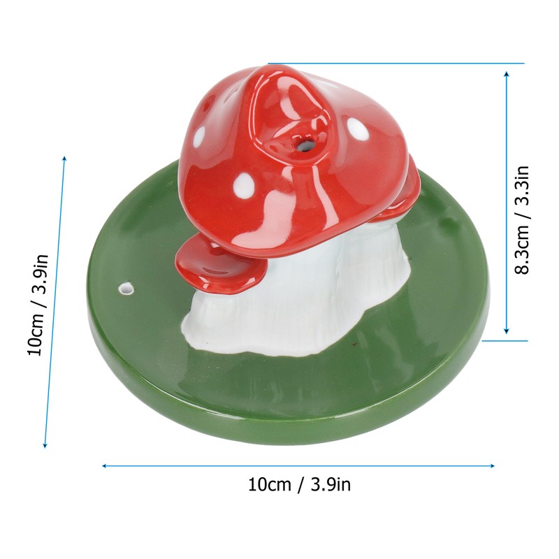 Mushroom Backflow Incense Burners Cute Waterfall Incense Holder with 20