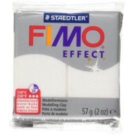 Staedtler Fimo Effect Polymer Clay 2oz, Glitter White