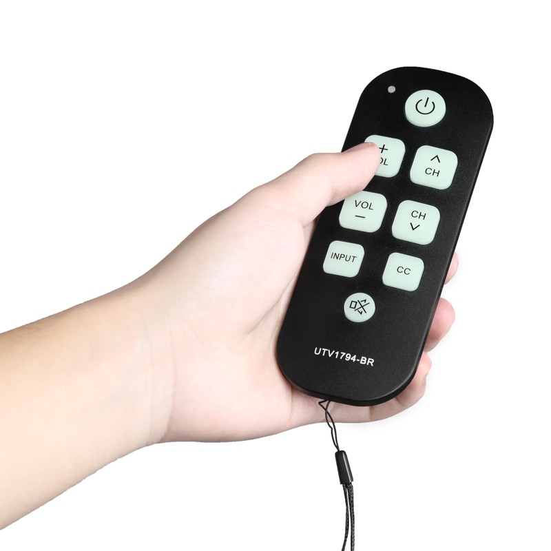 Universal Big Button Backlight TV Learning Remote for Seniors Simple