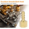 HARFINGTON Brass Barbed Fitting 1/8" NPT Female to 3/16" Hose