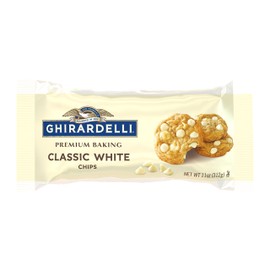 GHIRARDELLI Classic White Vanilla Flavored Premium Baking Chips, 11 OZ Bag (6 Bags)