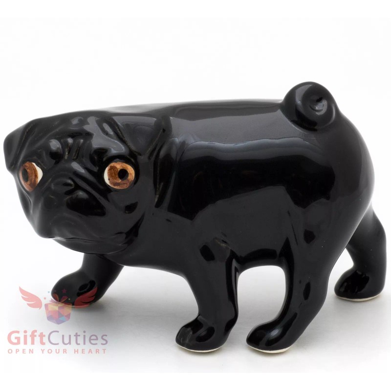 Porcelain Figurine of the Pug dog