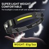 Headlamp Rechargeable, 270° Wide Beam Bright LED Head Lamp with