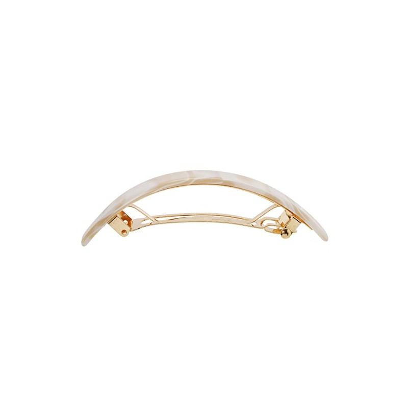 France Luxe Narrow Rectangle Volume Barrette - Alba