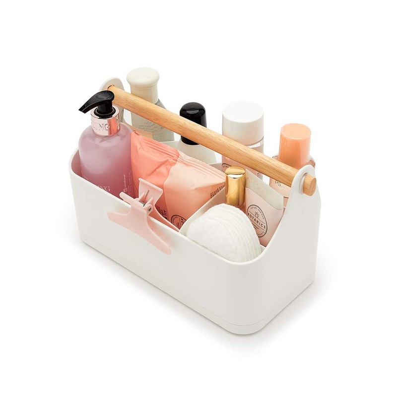 simplywire - Makeup Storage Organiser - Bathroom Caddy - White
