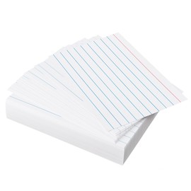 Heavy Weight Index Cards 3x5 Ruled - Goefun 240GSM/90LB 100 Pack White Lined Note Cards 3 x 5 Flashcards for Studying, Note Taking and To Do List