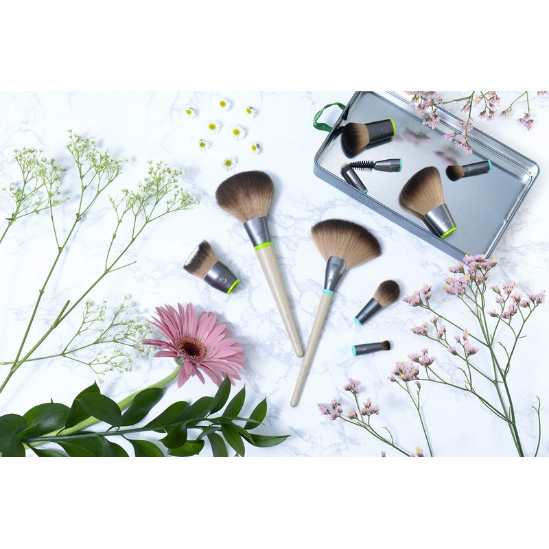 Ecotools Flat Foundation Interchangeables Makeup Brush for Flawless Liquid and