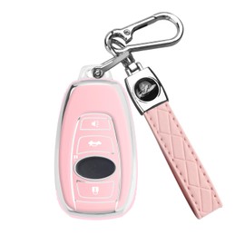 MILD EAST for Subaru Key fob Cover Case with Keychain, TPU Keys Case Shell Protector 4 Buttons fit for Subaru Outback Crosstrek Ascent Impreza Forester WRX BRZ Legacy