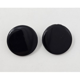 Pair of Zim's 20mm Round Black Flat Plastic Sew-On Safety Eyes for Craft Amigurumi Dolls or Puppets (Pack of 6)