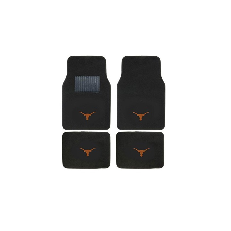 Texas Embroidered Carpet Floor Mat and Rally Seat Covers Set