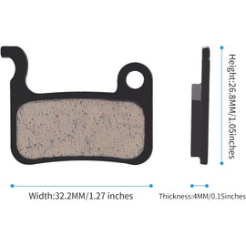 Fat-Cattie Bike Brake Pads with Installation Tool, High-Performance Brake Pads, Disc Brake Pads & Spring (Semi-Metallic&Resin) for Mountain Bike Disc Brakes (Black-6,11R,25Pairs)