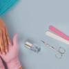 Barrilito Tijera de Acero Inoxidable para Manicure Profesional Punta Aguda