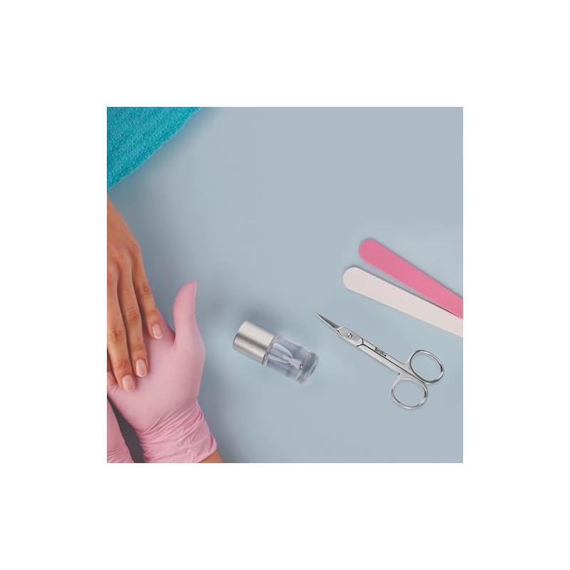 Barrilito Tijera de Acero Inoxidable para Manicure Profesional Punta Aguda