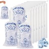 100 Pcs 20 lb Plastic Ice Drawstring Bag 28 x
