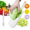 Kitchen Mandoline Vegetable Slicer, Potato Veg Slicer with Cleaning Brush,