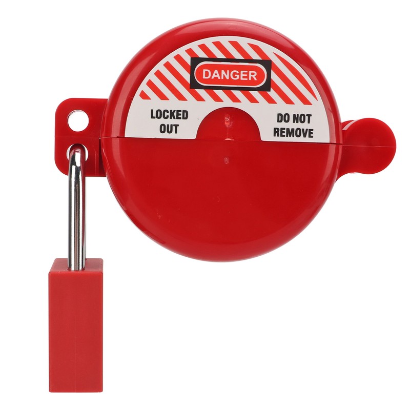 Lockout Tagout Valve Lock with Safety Padlock Heatproof Impact Resistant