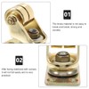 Upright Piano Caster Wheel, Golden Brass Moving Caster Wheels Heavy