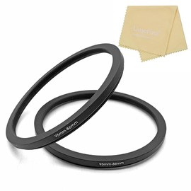95 to 86mm Metal Step Rings/ 95mm to 86mm Step Down Ring Filter Ring Adapter for 95mm Camera Lens & 86mm UV CPL ND Filters Hoods Caps LingoFoto FS2067