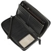 Lavemi Women's RFID Blocking 100% Leather Large Capacity Zip Around
