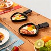 HONNE Non-Stick Coated Mini Grill Pan Cheese Melting Accessories for