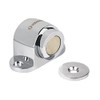Hermex TOMA-3, Tope para puerta, magnético de cromo