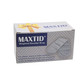 MAXTID Sensory Weighted Dual Texture Shoulder Wrap 4-Pounds for Adults