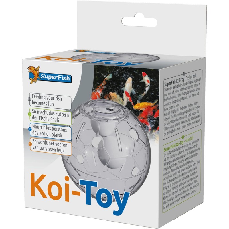 Superfish Koi Toy Pond Fish Feeding Ball Accessory