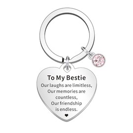 WTOPP Bestie Gifts Kering Gifts For Friends Friendship Women Graduation Gifts Best Friend Bff Keyring Presents For Her Birthday Valentine's Day New Year Anniversary And Christmas.