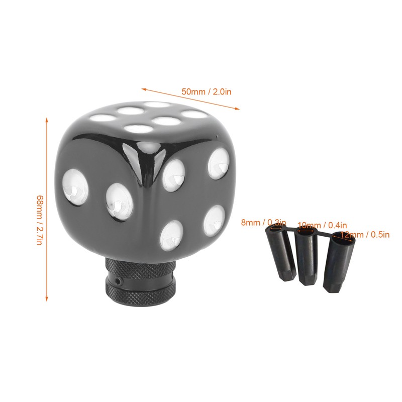Dice Shape Shift Head Resin Gear Shifting Lever Knob Transmission