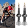 1 Pair 52mm Bike Extended Air Valve Tubeless Presta Valve