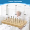 OLVULGG 36-Hole Wooden Pegboard for Occupational Therapy, Hand Therapy Peg