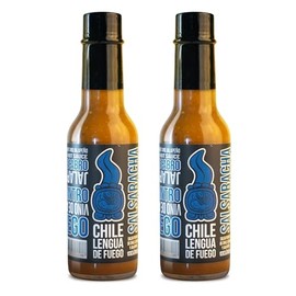 Hot Sauce | Chile Lengua de Fuego (Pack of 2, Salsaracha) - Medium Heat Garlic & Jalapeño Sriracha-Style Hot Sauce with Tomato & Scotch Bonnet
