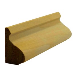 EWBC14 Colonial 1-3/8" Tall x 3/4" Base Cap Moulding. Unfinished, Red Oak, 94"