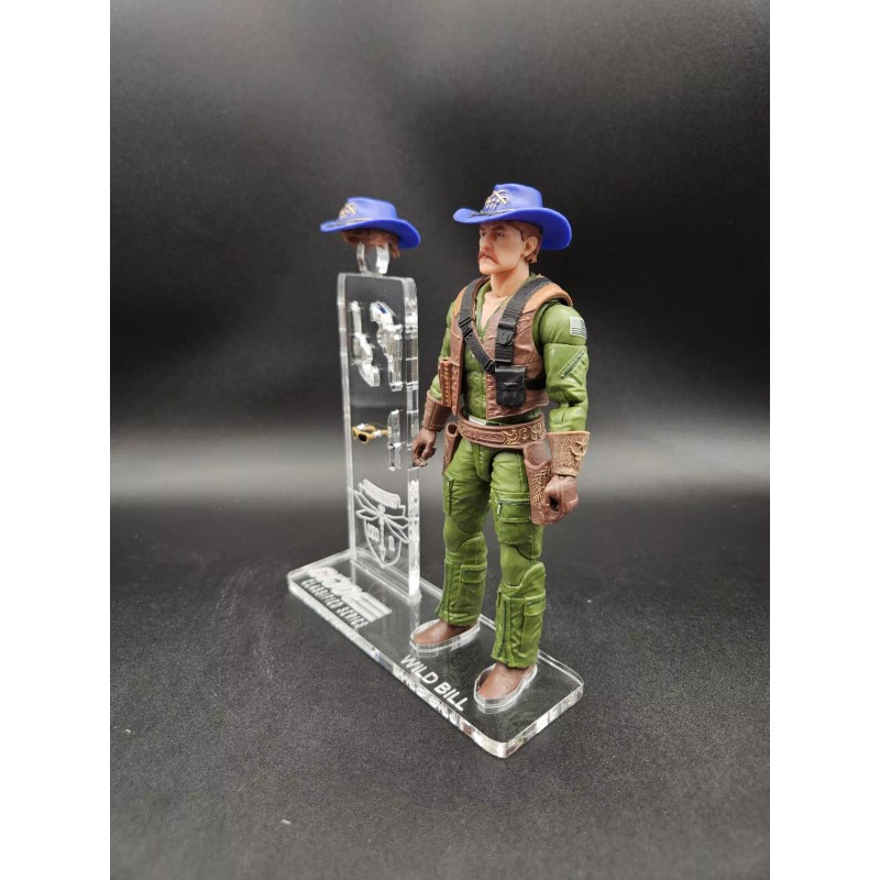 G.I. Joe Classified Dragonfly Wild Bill Acrylic Base Set ***No