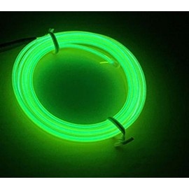 Neon Green 1 Metre EL Ambient Lighting Inverter/Adapter Light Strips Strip Light Interior Lighting 12 V Car Motorhome hallenwerk