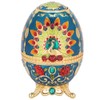 Toothpick Holder Retro Metal Peacock Egg Shape Portable Multifunctional Storage