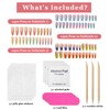 72Pcs Press on Nails Long Stiletto Fake Nails Glossy Glue