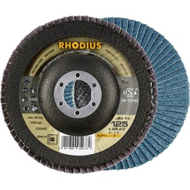 Rhodius Grinding Wheel LSZ F2 K40 Steel Diameter 125 mm Bore 22.23 mm for Angle Grinders