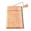 Creative Co-Op, Natural Wood and Metal Cheese Slicer with Bark