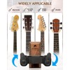 STRICH Guitar Wall Mount,Walnut,U-Shaped with Screws,Auto Lock Guitar Holder Hook