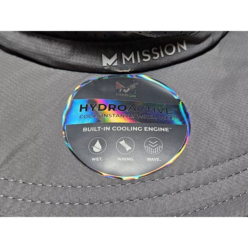 Mission Hydroactive Cooling UPF 50 OS Charcoal Gray Brim Bucket