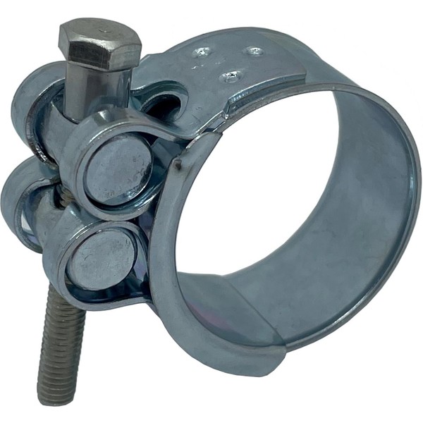 4x Lumonic Joint Bolt Clamp 52-55 mm Galvanised Exhaust Clamp